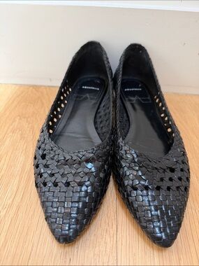 Woven Pointed-Toe Ballet Flats - Aquatalia